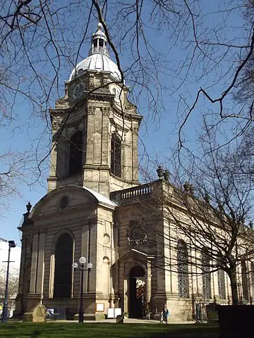 360px St Philips Cathedral Birmingham in spring